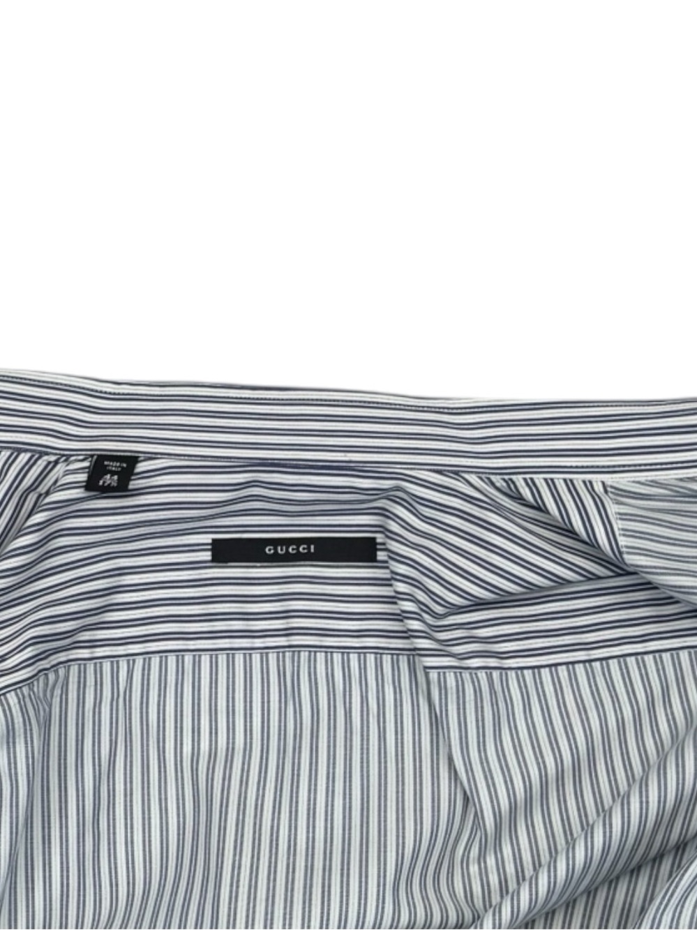 Gucci Black and White Dress Shirt with Striped Pattern - Picture 4 of 4